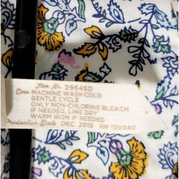 Matilda Jane Dress Sz M Floral Cottagecore Pintucked Lace Button Boho Femme Thin - Picture 4 of 10